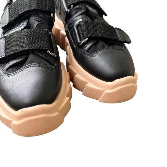 AGL Traspy Strappy Sneaker In Nero-nero 10 - Picture 8 of 12